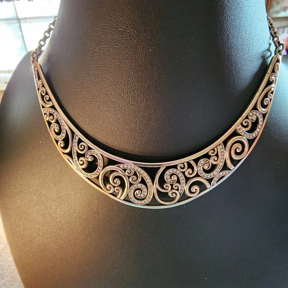 Brighton Elegant Silver Swirl Necklace - Picture 2 of 3